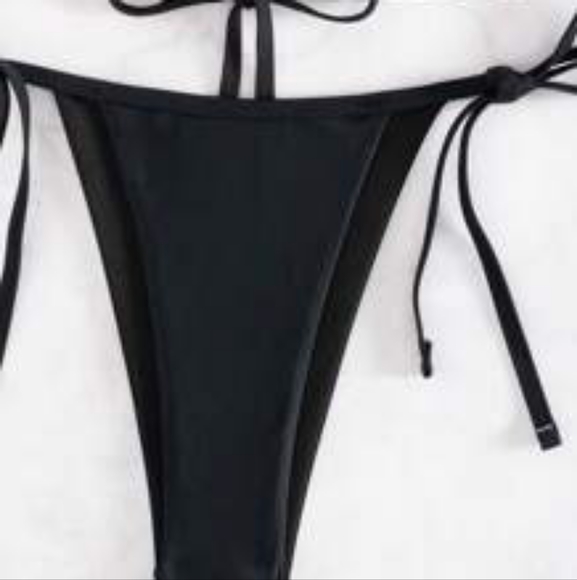 SHEIN Swim BAE Hollow Out Chain Decor Separates Swimsuit With Shoulder StrapsXL - Picture 7 of 9